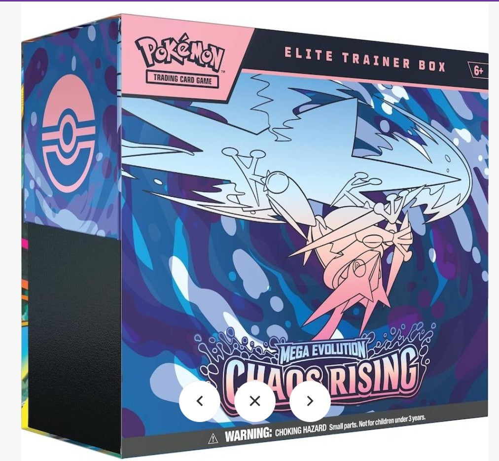 Pokemon TCG Mega Evolution Chaos Rising Elite Trainer Box ETB