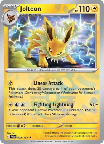 Jolteon (Master Ball Pattern) - Rare - Prismatic Evolutions